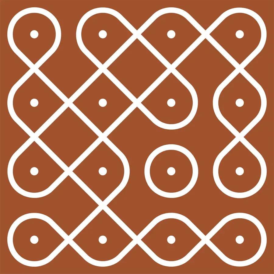 Completed Kolam 13 from the catalogue